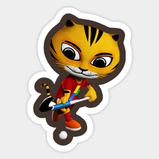 Hokey Tiger Sticker